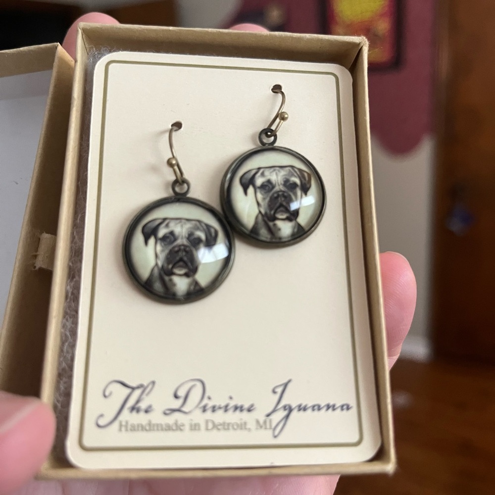 Dog Earrings Boxers